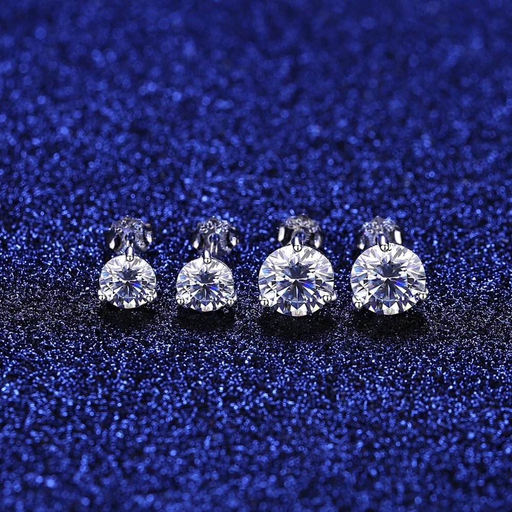 2ct. t.w. Diamond Simple Stud Earrings - Picture 5 of 14